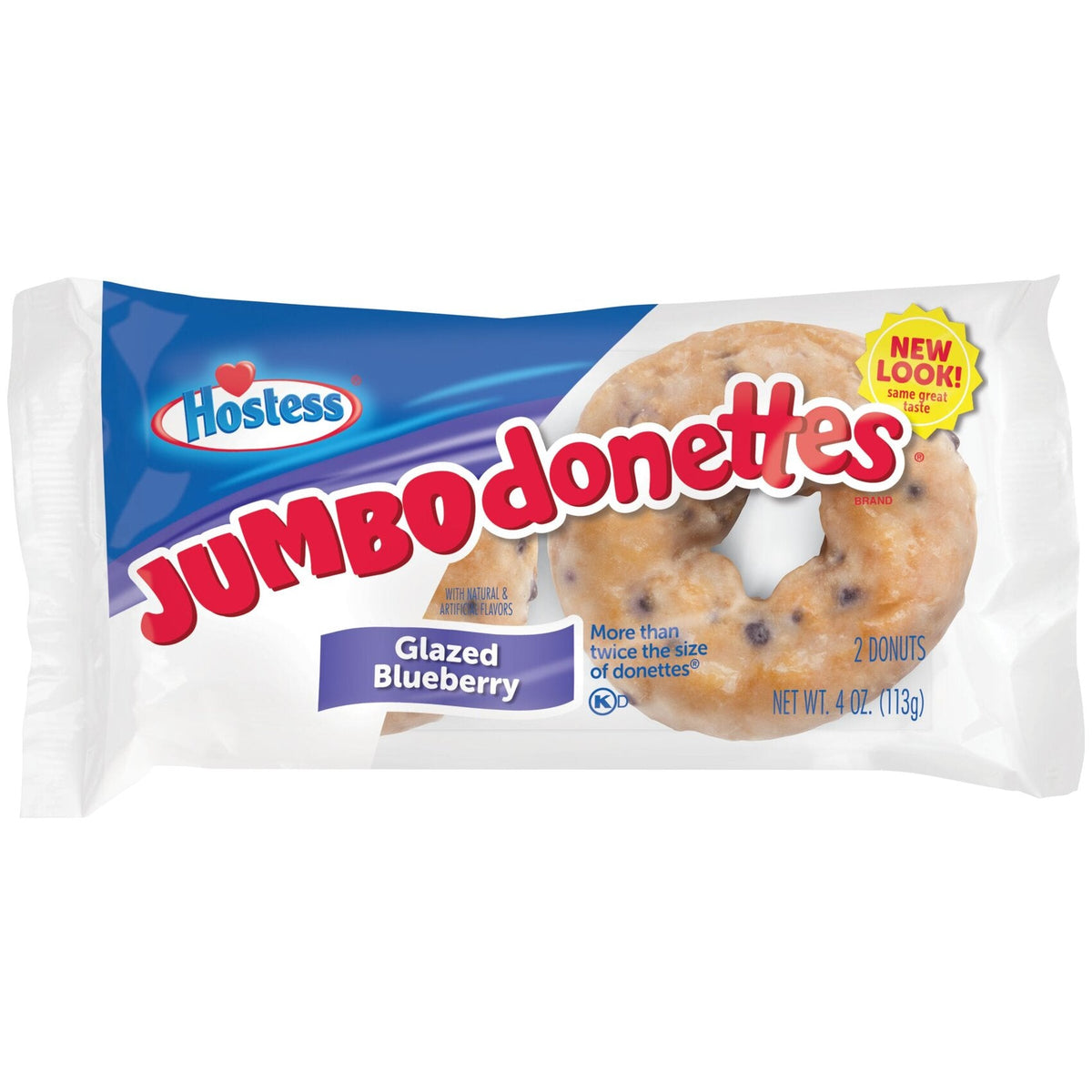 Assorted Hostess Donuts, Glazed Blueberry, perfect for snacking.