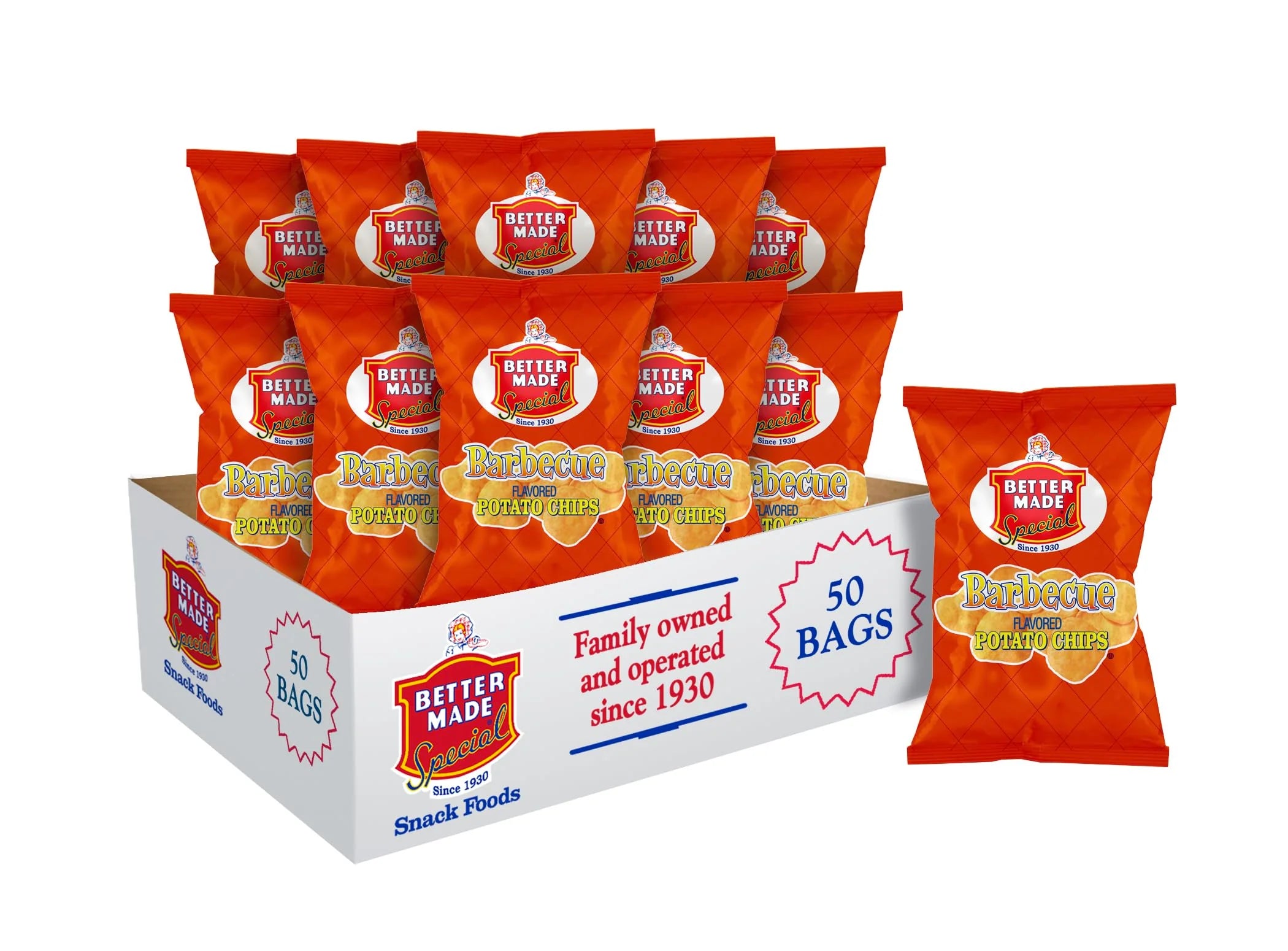 Better Made Barbecue Potato Chips 50 Pack