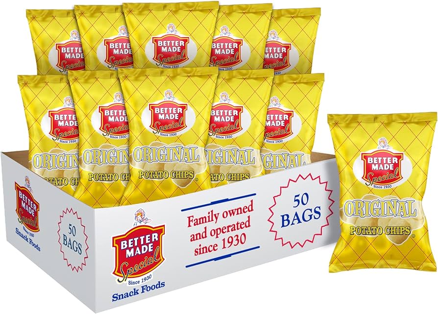 Better Made Original Potato Chips 50 Pack