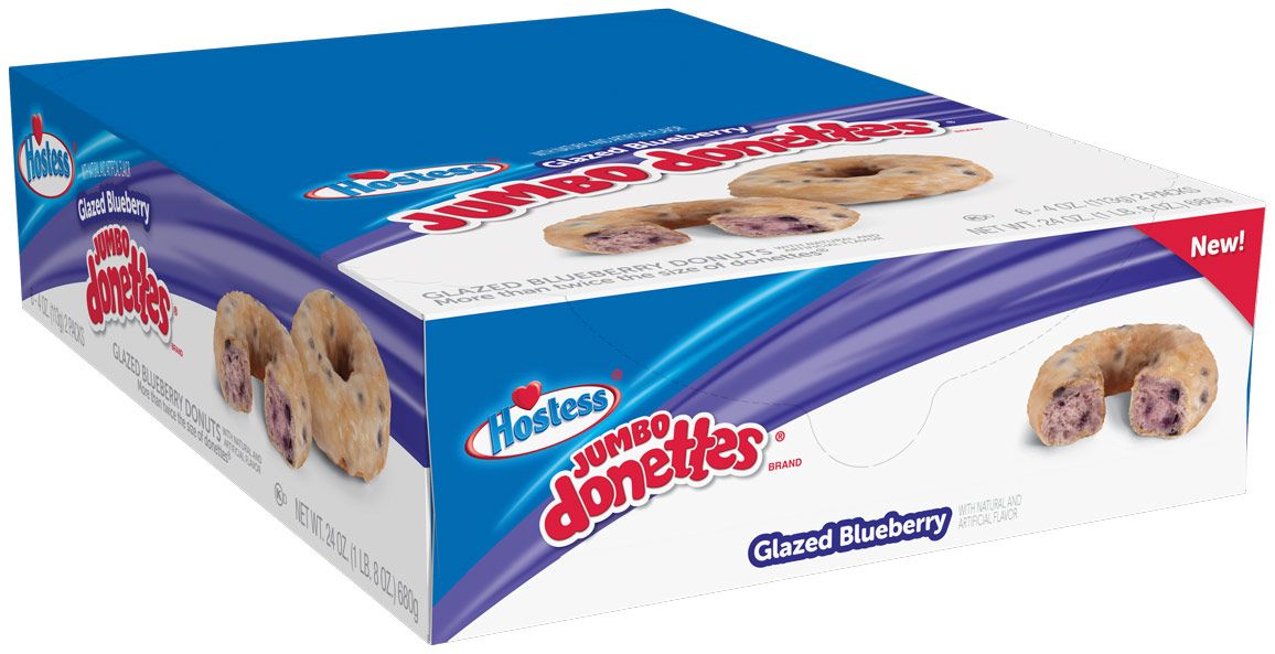 Hostess Jumbo Donettes Glazed Blueberry