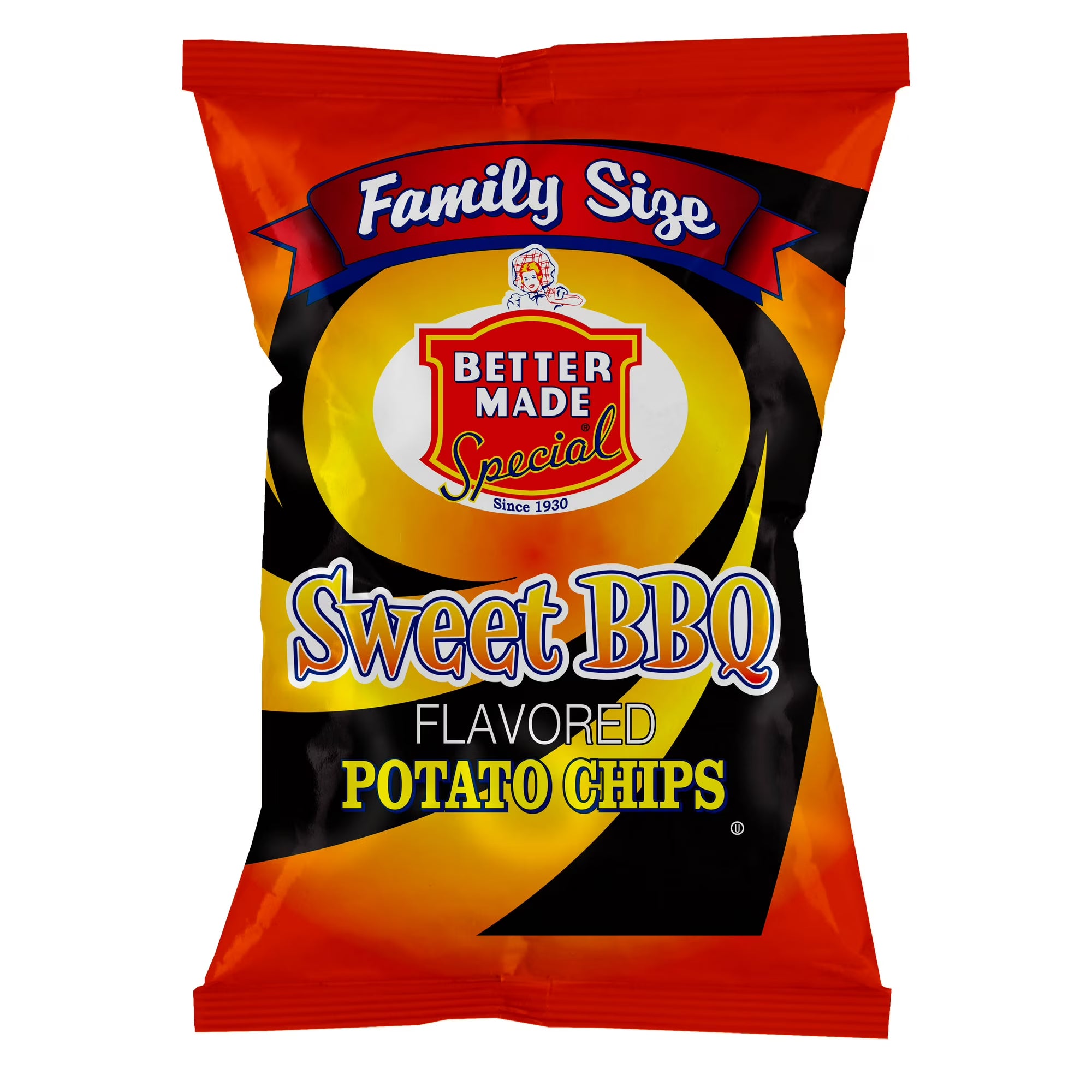 Better Made Sweet BBQ Potato Chips purple family size bag