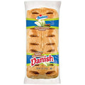 Hostess Apple Cinnamon Danish pastry with icing drizzle in clear wrapper