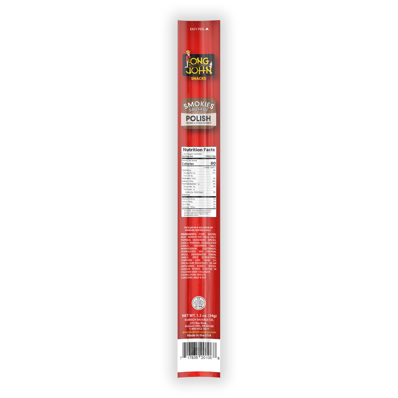 Order Online 
Long John Snacks Smokies Snack Sticks at Sweet Cakes Shop - Top American Snacks in Michigan 