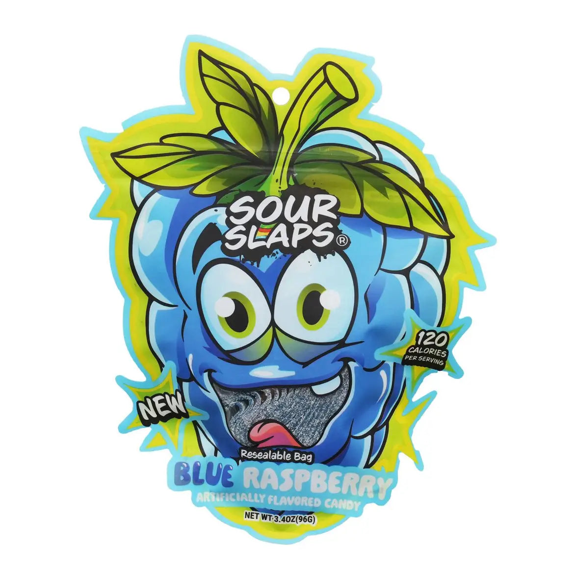 Sour Slaps 3-Pack Flavored Sour Candy Belts—chewy, colorful, and dusted with sour sugar, available at Sweet Cakes Shop in Detroit.
