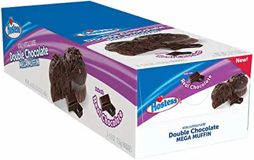Indulge in rich, chocolaty goodness with the Hostess Mega Muffin Double Chocolate at Sweet Cakes Shop in Detroit! Soft, moist, and packed with flavor.