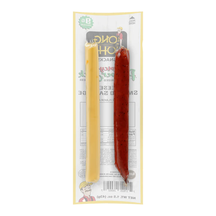 Spicy Pepper Jack Cheese and Smoked Sausage Sticks