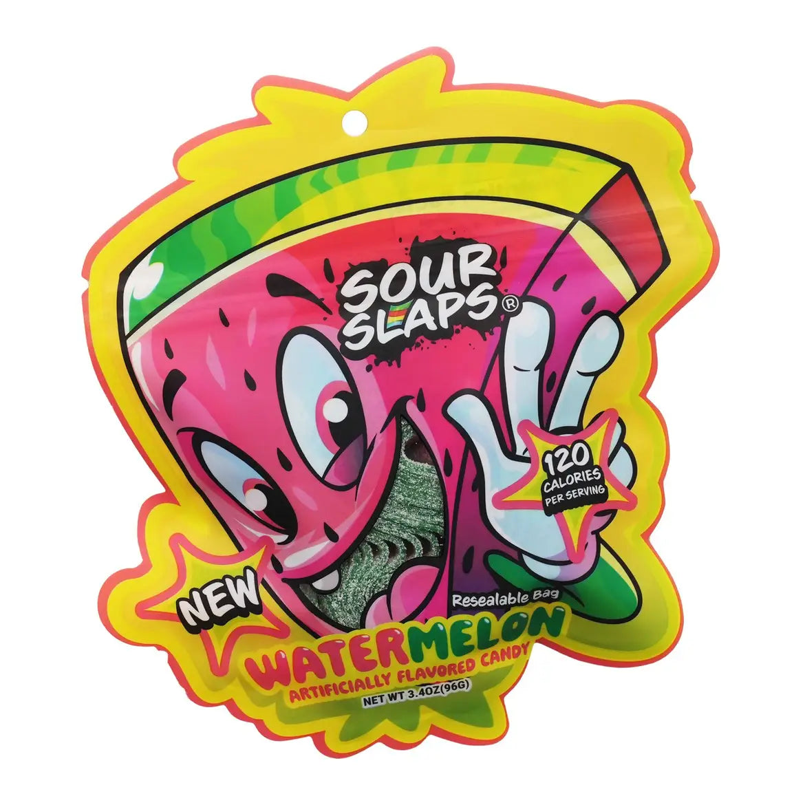 Sour Slaps Watermelon Candy – 1 Pack of Tangy, Chewy, Sour Strips