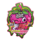 Enjoy the tangy-sweet taste of Sour Slaps Strawberry candy at Sweet Cakes Shop in Detroit! Thin, chewy, and bursting with bold strawberry flavor. Order now!