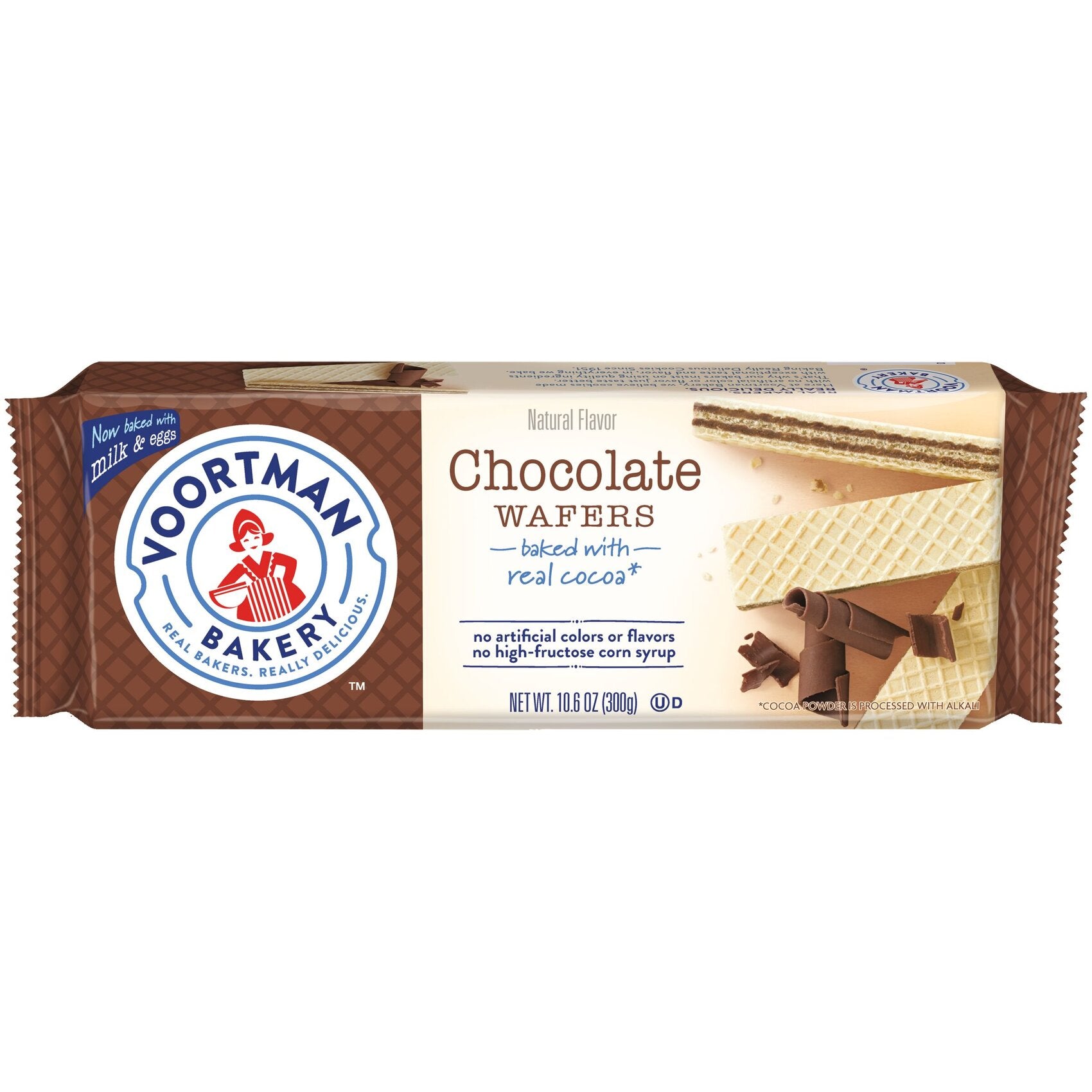 voortman chocolate wafer 10 oz single pack - sweet cakes shop