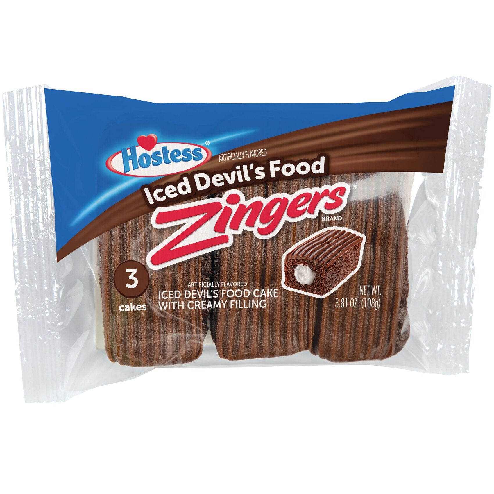 Hostess Zingers Iced Devil's Food